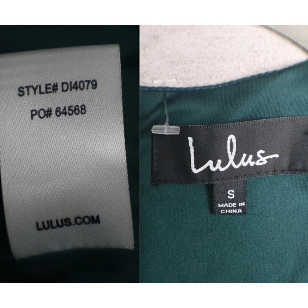 Lulus Sweet Expectation Women Size S Green Ruffle Peplum Bodycon Mini NEW Dress - Picture 3 of 17